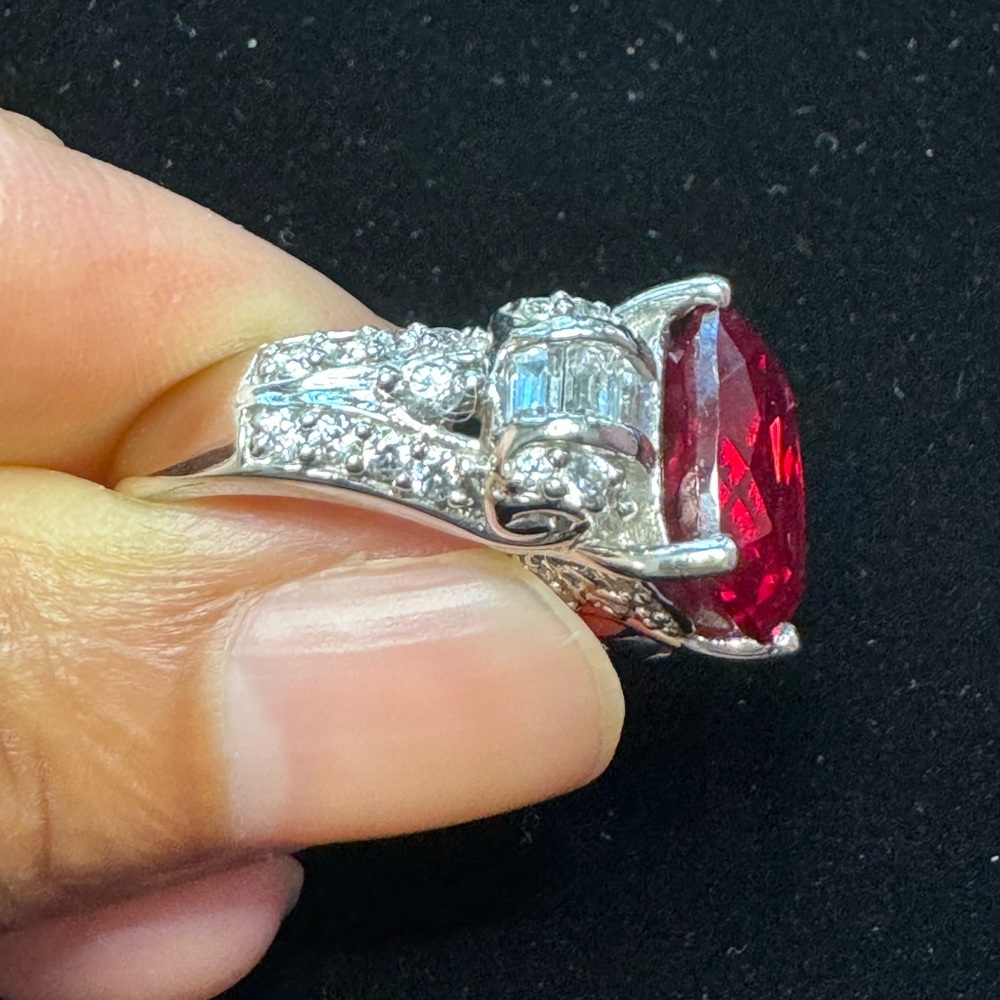 Ruby & Cz Ring - image 2